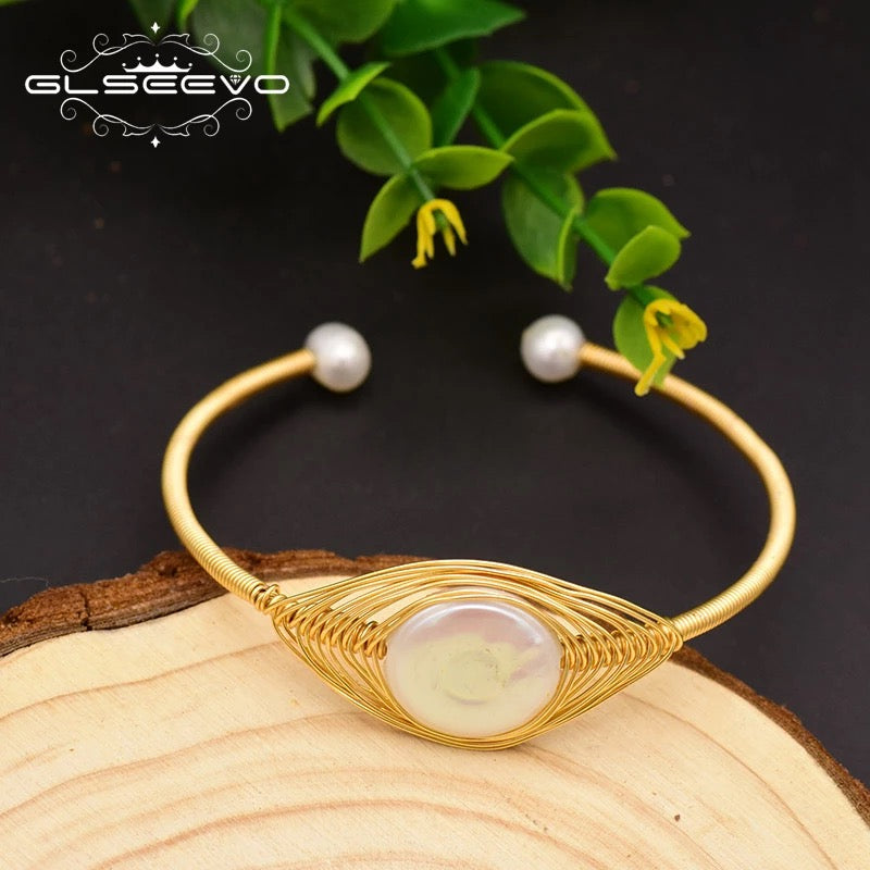 Original Design Handmade Natural Fresh Water Pearl Adjustable Bracelet For Women