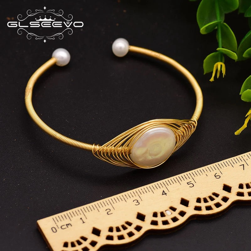 Original Design Handmade Natural Fresh Water Pearl Adjustable Bracelet For Women