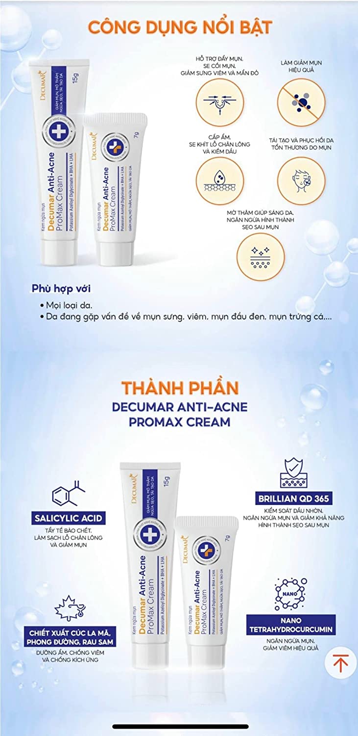 Decumar Set of 3- Anti-Acne Promax Cleansing Gel, Anti-Acne Cream and Sunblock Cream (Pack of 3)