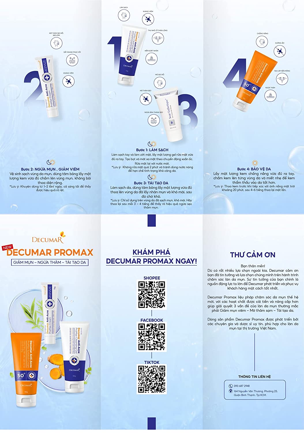 Decumar Set of 3- Anti-Acne Promax Cleansing Gel, Anti-Acne Cream and Sunblock Cream (Pack of 3)