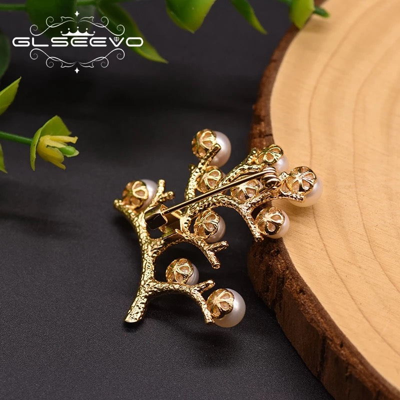 Fashion Luxury Baroque Creative Pearl Safety Pin Brooch For Women